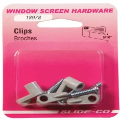 Prime-Line Gray Plastic Screen Clip For 5/16 inch 4 pk
