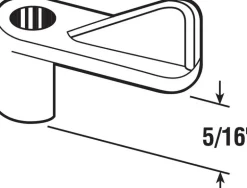 Prime-Line Gray Plastic Screen Clip For 5/16 inch 4 pk