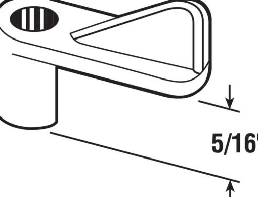 Prime-Line Gray Plastic Screen Clip For 5/16 inch 4 pk