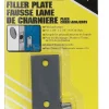 Prime-Line Gray Steel Edge Filler Plate 1 pk