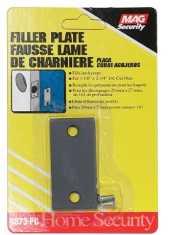 Prime-Line Gray Steel Edge Filler Plate 1 pk