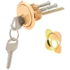 Prime-Line KW Brass-Plated Zinc Rim Cylinder Keyed Alike