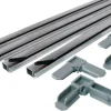Prime-Line Mill Aluminum 7/16 in. W X 3/4 in. L Screen Frame Kit 1 pk