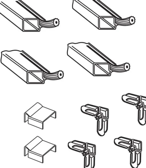 Prime-Line Mill Aluminum 7/16 in. W X 3/4 in. L Screen Frame Kit 1 pk