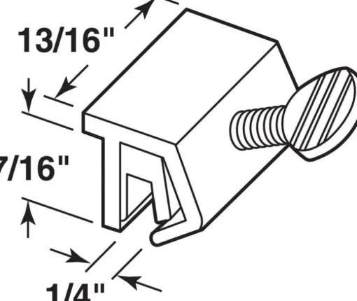 Prime-Line Mill Aluminum Sliding Window Lock 2 pk