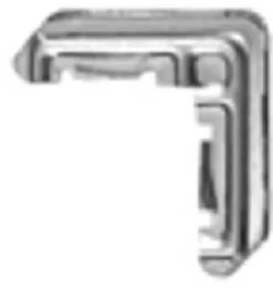 Prime-Line Mill Metal 5/16 in. W X 3/4 in. L Screen Frame Corner 1 pk