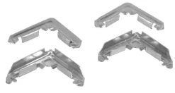 Prime-Line Mill Metal 7/16 in. W X 3/4 in. L Screen Frame Corner 1 pk