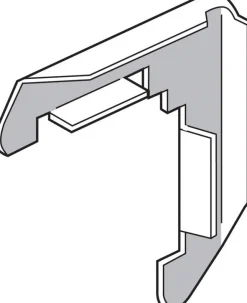 Prime-Line Mill Metal 7/16 in. W X 3/4 in. L Screen Frame Corner 1 pk