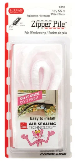 Prime-Line Owens Corning White Vinyl Weatherstrip For Doors and Windows 216 in. L X 0.19 in. T