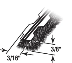 Prime-Line Owens Corning White Vinyl Weatherstrip For Doors and Windows 216 in. L X 0.19 in. T