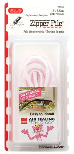 Prime-Line Owens Corning White Vinyl Weatherstrip For Doors and Windows 216 in. L X 0.19 in.