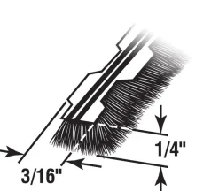Prime-Line Owens Corning White Vinyl Weatherstrip For Doors and Windows 216 in. L X 0.19 in.