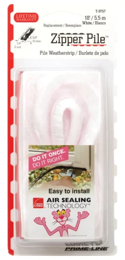 Prime-Line Owens Corning White Vinyl Weatherstrip For Doors and Windows 216 in. L X 0.38 in.
