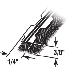 Prime-Line Owens Corning White Vinyl Weatherstrip For Doors and Windows 216 in. L X 0.38 in.
