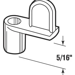 Prime-Line Painted Bronze Die Cast Screen Clip For 5/16 12 pk