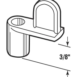 Prime-Line Painted Bronze Metal/Plastic Screen Clip For 3/8 inch 12 pk
