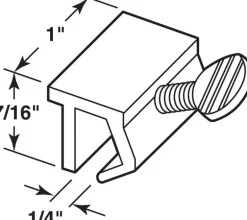 Prime-Line Painted White Aluminum Window Lock 1 pk