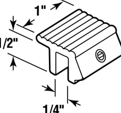 Prime-Line Painted White Aluminum Window Lock 1 pk