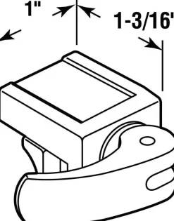 Prime-Line Painted White Die-Cast Zinc Window Lock 1 pk