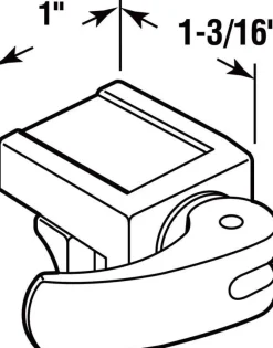 Prime-Line Painted White Die-Cast Zinc Window Lock 1 pk