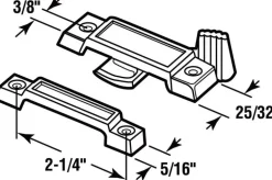 Prime-Line Painted White Die-Cast Zinc Sash Lock 1 pk