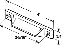 Prime-Line Painted White Die-Cast Zinc Window Vent Lock 2 pk