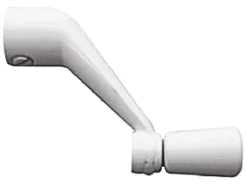 Prime-Line Painted White Zinc Single-Arm Casement Operator Crank Handle For Universal