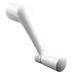 Prime-Line Painted White Zinc Swivel Operator Crank Handle For Universal
