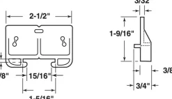 Prime-Line Plastic Drawer Track Guide 2 pk