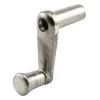Prime-Line Plated Silver Cast Metal Single-Arm Casement Crank Handle For RV Windows