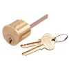 Prime-Line Segal Brushed Brass Solid Brass Segal Lock Cylinder Keyed Differently