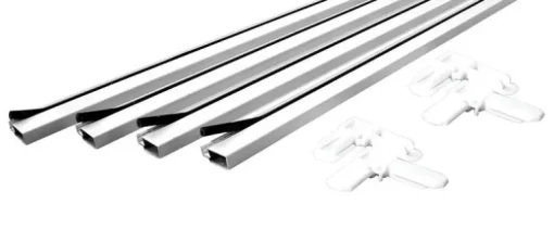 Prime-Line White Aluminum 5/16 in. W X 36 in. L Screen Frame Kit 1 pk