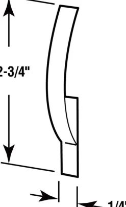 Prime-Line White Aluminum Screen Clips 1/4 in. W X 2.75 in. L 6 pk