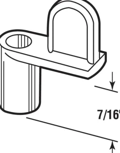 Prime-Line White Die Cast Screen Clip For 7/16 inch 8 pk
