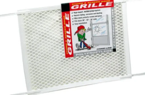 Prime-Line White Polypropylene Door Grille 1 pk