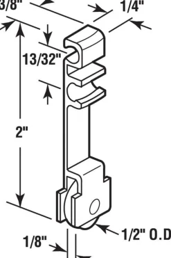 Prime-Line White Steel Torque Window Roller For International Windows