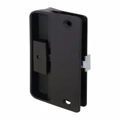 Prime-Line Zinc-Plated Black Plastic Latch and Pull 1 pk