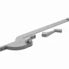 Prime-Line Zinc-Plated Gray Steel Left Single-Arm Casement Window Operator For Steel Framed Windows