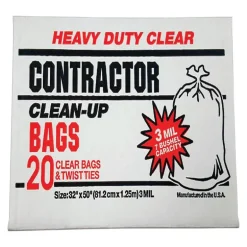 Primrose Plastics 42 gal Contractor Bags Twist Tie 20 pk