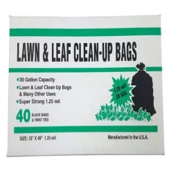 Primrose Plastics 39 gal Lawn and Leaf Bags Twist Ties 40 pk