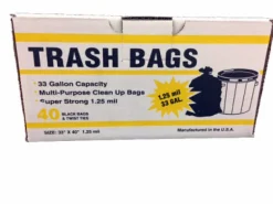 Primrose Plastics 33 gal Trash Bags Twist Ties 40 pk