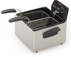 ProFry Deep Fryer, Dual-Basket, Stainless Steel