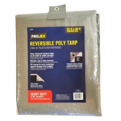 Projex 20 ft. W X 30 ft. L Heavy Duty Polyethylene Reversible Tarp Black/Silver