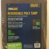 Projex 6 ft. W X 8 ft. L Medium Duty Polyethylene Reversible Tarp Brown/Green
