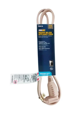 Projex 14/3 SPT-3 125 V 3 ft. L Appliance Cord