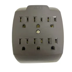 Projex Grounded 6 outlets Adapter 1 pk