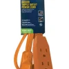 Projex Indoor 3 ft. L Orange Triple Outlet Cord