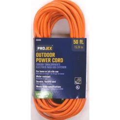 Projex Outdoor 50 ft. L Orange Extension Cord 16/3 SJTW