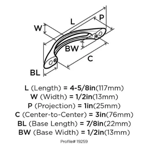 PULL CAB OPENARC3"SATCHR