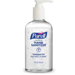 Purell Unscented Gel Advanced Hand Sanitizer 8 oz (Pack of 12)